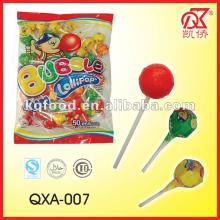 16g Halal  Fruit   Ball  Shape Bubble  Gum  Lollipop