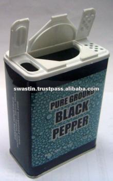 4oz Black Pepper Metal Can