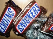 Mars,  Twix ,  Snickers , Peanut and Crispy Chocolates