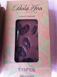 Gourmet milk chocolate tablet with jumbo raisins