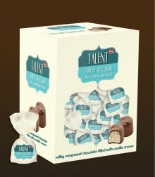 TALENT Milky Compound Chocolate & Vanilla Flavoured Cream Crispy Rice