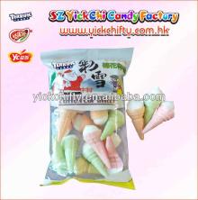 Colorful Ice cream cone Marshmallow with fruit jam filled centre(TFM-9075)