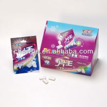 blueberry flavored chewing gum pack in small bag