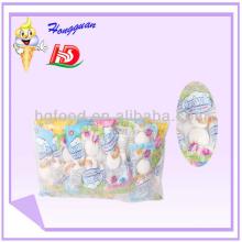 White marshmallow with small bread shape