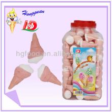 Small ice cream marshmallow with bottle