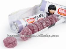 Super sour gummy candy in rolls