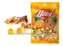 Fruit sweet soft juicy chewy candy drop pineapple flavour