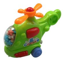 Cartoon toy helicopter shape pull candy helicopter
