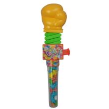 Children play gun candy cartoon elastic boxing toy