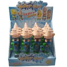 China plastic toy with candy patrick star water gun