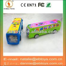 Pull back bus toys candy