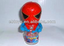 Wind up Play durm spiderman candy toys