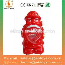 Pull line santa claus candy toy sweet with flash light