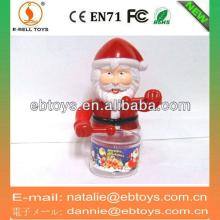 Wind up Play durm Santa Claus sweet toys container