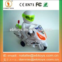 Pull line police motorcycle toy candy sweet with bell