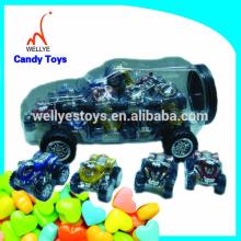 Hot selling pull back car toy candy container