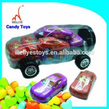 Hot  sell ing pull barck girl car toy candy  container 
