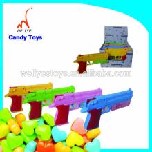 mini plastic promotion toy gun toy with candy in bulk