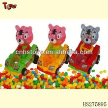 Pull line car with  light   light   toy  candy