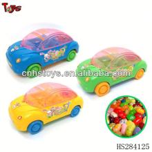2013 pull line carton car with light candy toy
