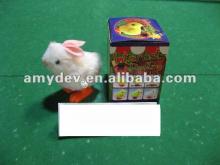 2012 hot promotional colorful wind up Rabbit candy toys for children