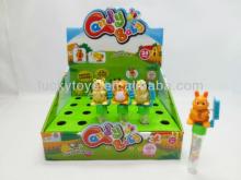 24PCS wind up animals candy baby toys with 8 gram candy