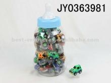 cute candy toys packed in big milk bottle