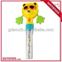 Glass bear toy with candy