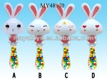 2013 Newest Rabbit can fill with  sweet s /light candy/ Stand ing Flash Candy toy