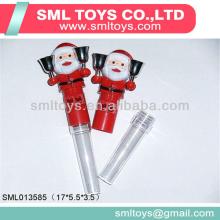 Bell Santa candy toys with tube tube bell santa christmas candy toys