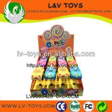 Most pupular promotion candy machine toy pull back car toy candy toy with EN71