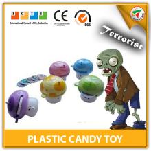 Most Popular Promotion Flying Disc Shooter Toy Plastic Candy Toy With EN71