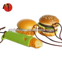 plastic fast hamburger food shape toy set