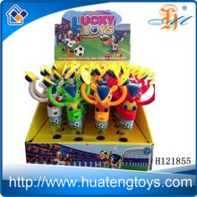 New kids toy playing cymbals mascot candy toy toy candy with plastic tube H121855