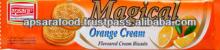 Round Orange Cream Biscuits