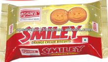 Smiley Orange Cream Biscuits