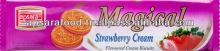 Crispy Strawberry Cream Biscuits