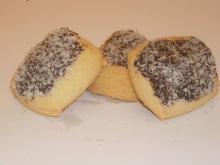 cookie covered chocolate and coconut