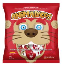 66873 - Animalucos Lion - Flat lollipop with icing tongue tattoo