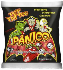 66049 Pop Tatto Panico - Flat lollipop with icing tongue tattoo