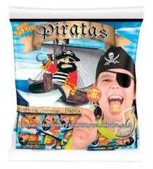 66048 - Pop Tattoo Piratas - Flat lollipop with icing tongue tattoo