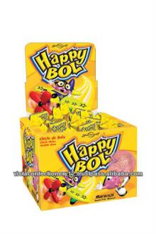 66749 Happy Bol Passion Fruit Chewing Gum in Display