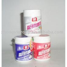 plastic chewing gum container 100ml(plastic chewing gum jar,plastic gum container,plastic chewing gu