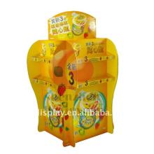 chewing gum promotional display stand/ Four   side  floor display/cosmetic display stand