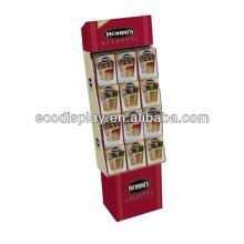Promotion Chocolate Bar Cardboard Shop Display Stands with 4 Tray