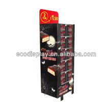 Prefessional high quality pop cardboard chocolate bars/cake bars display