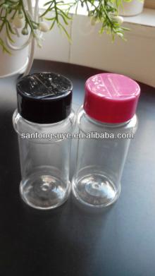 100ML PET Transparent Cuoid salt and pepper bottle , plastic spice bottle wholesale cumin  powder  bot