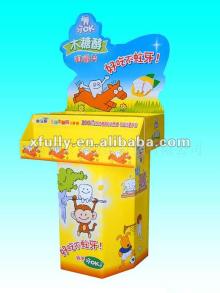 cardboard chewing gum display stand for supermarket