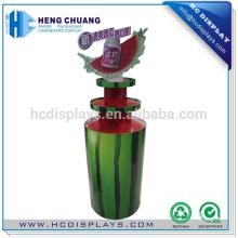 Creative watermelon style round display shelves for chewing gum