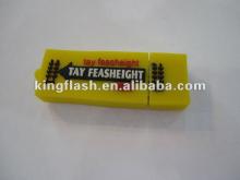 yellow color Chewing gum custom rubber usb stick